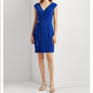 Lauren Ralph Lauren Ruffle-Trim Jersey Cocktail Dress